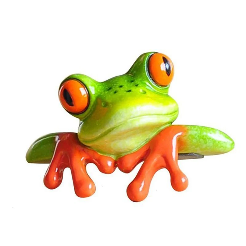 

Personalized Frog Statuette Animal Resin Crafts Figurines Miniatures Home Decor Micro Landscape Dolls Resin Model Odd Gifts