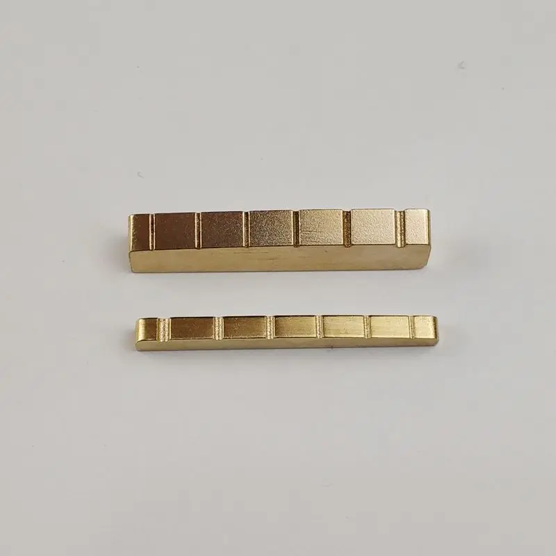 

1 Piece Solid Brass Metal Electric Guitar Nut Bass Nut For ST / LP Guitars