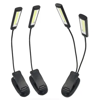 

1pc Book Light Lamp White Color Booklight Led Ebook Light Mini Flexible Clip-on Book Reader Reading Lamp Convenient For Kindle