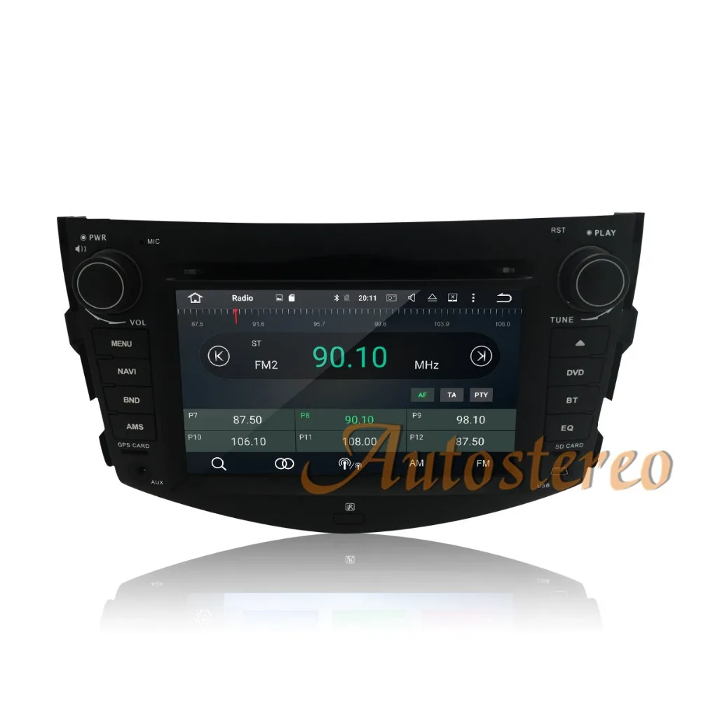 Discount Eight core CPU Android 9.0 Car DVD Player For Toyota RAV4 2006-2012 GPS Navigation Auto Rradio Stereo Unit Satnav Multimedia pad 4