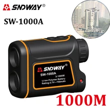 Telescope Laser Rangefinder 1000m Laser Distance Meter 8X Monocular Golf hunting laser Range Finder tape Measure Roulette sports