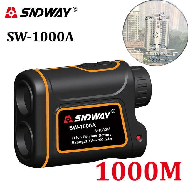US $80.47 Telescope Laser Rangefinder 1000m Laser Distance Meter 7X Monocular Golf hunting laser Range Finder