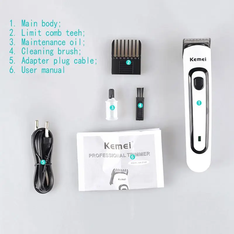 Kemei KM 2169 сухая Аккумуляторная Батарея двойного назначения электрическая машинка