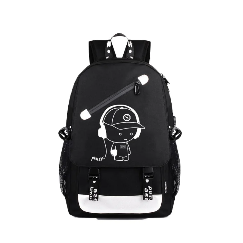 

External USB Phone Charging Interface Notebook Backpack Unisex Backpack Travel Casual School Laptop Bag for Macbook 15.6