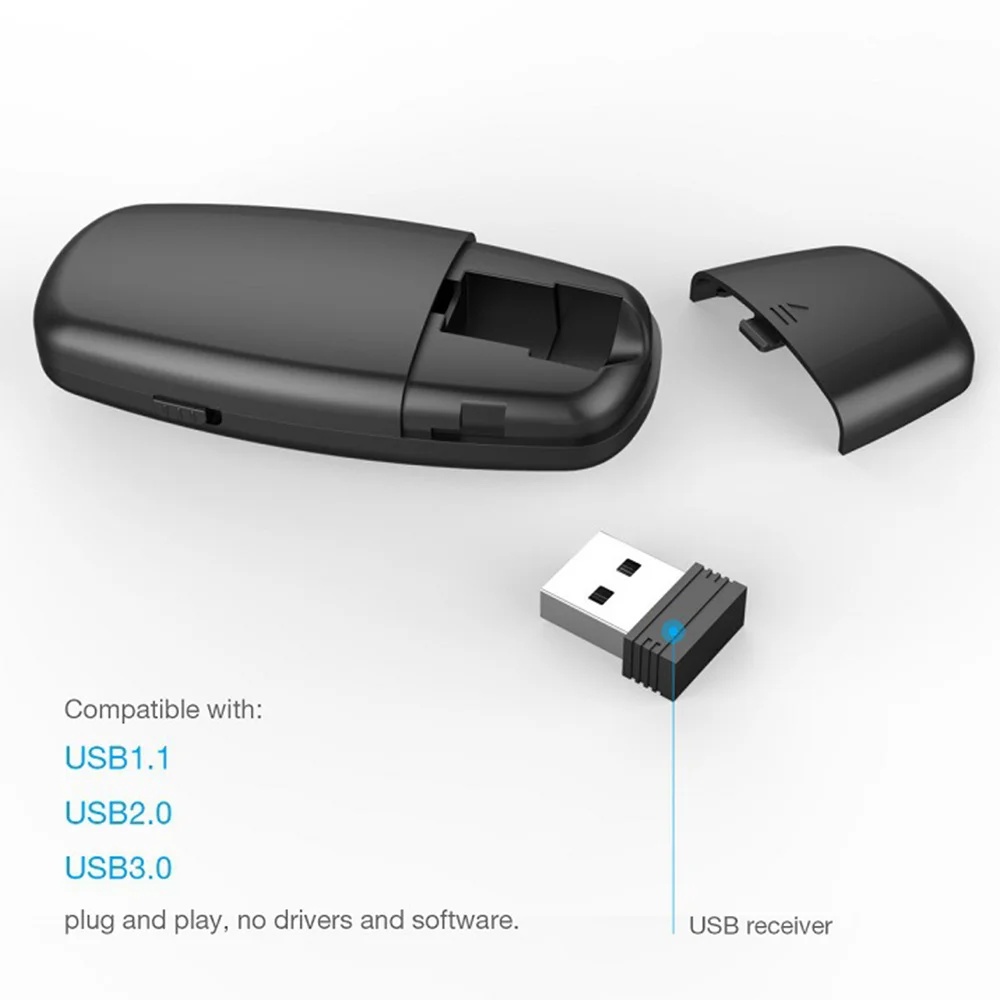 2.4 GHz USB DSIT011 اللاسلكية RF التحكم عن بعد IR PPT مقدم مؤشر ليزر عرض مقدم قلم ليزر الضوء الأحمر