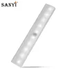 LED Motion Sensor Night Light for Closet 10 LED Battery Powered Cabinet Night Lighting Wireless Motion Activated Lamp Use 4XAAA ► Photo 1/6