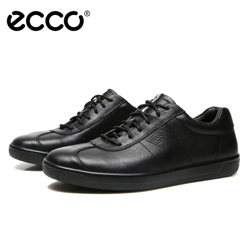 

ECCO Men's Casual Shoes Soft 1 M Tie Leather Casual Shoes fashion Golf advanced loafers Zapatillas hombre 400514 size39-44
