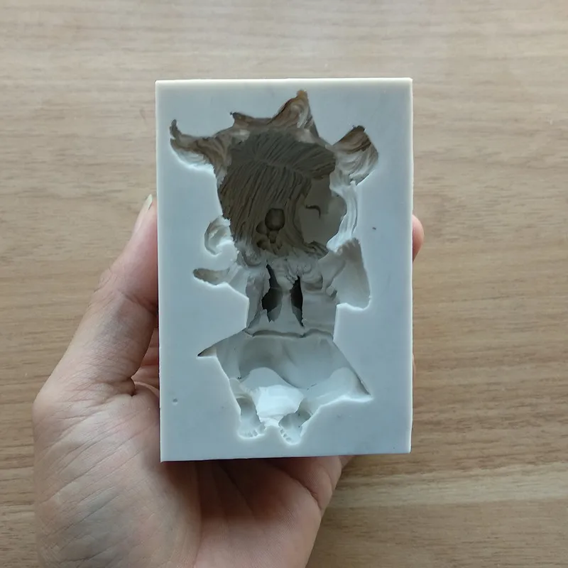 Высокое качество 3D эльфы детский торт плесень силиконовая форма для шоколада гипсовая свеча Мыло Конфеты Плесень Кухня испечь SQ17213