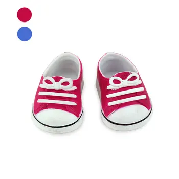 

Blue And Red Plastic Sneaker Fit For 43cm Doll , 17 inch Dolls Shoes