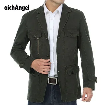 

Men washed cotton casual blazer brand military jacket army mens spring autumn coat male blazer casaco masculino jackets