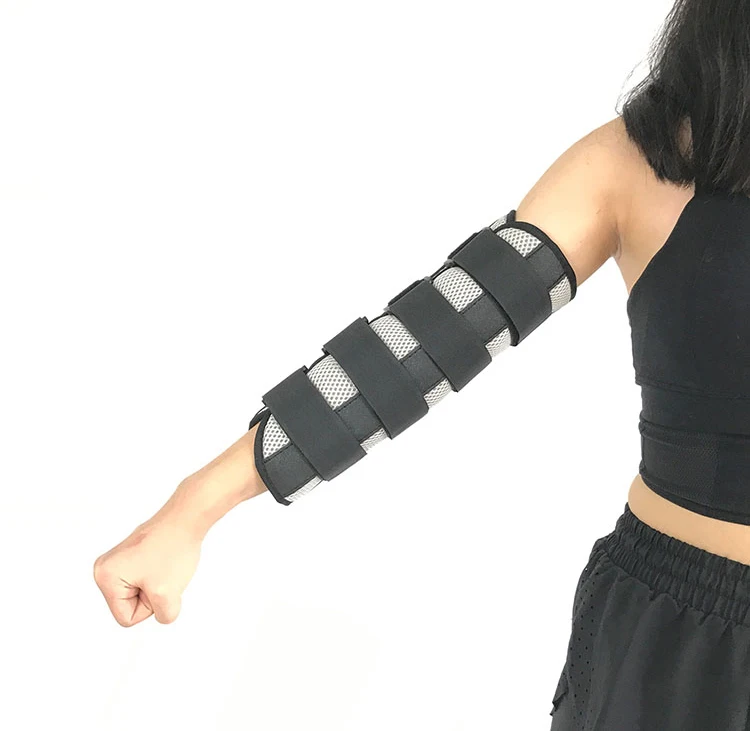 HANRIVER локоть фиксированная поддержка верхний перелом руки шина инсульта hemiplegic для детей и взрослых реабилитационное тренировочное оборудование - Цвет: Черный