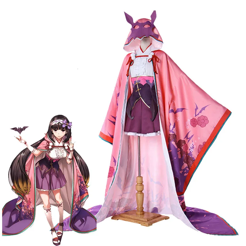 Костюм для косплея по Хэллоуину из игры Fate Grand Order Assassin Osakabehime Osakabe Hime |