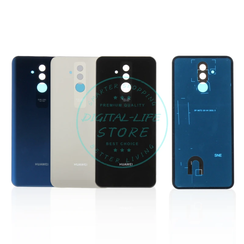 

For Huawei Mate 20 Lite / Pro Battery Back Cover Glass +PC Door Housing Cover for Huawei Mate20 Replacement Repair Parts 3M Glue
