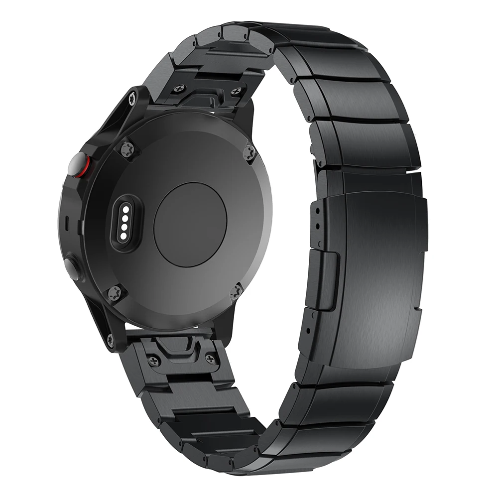 Online 22MM Edelstahl Band für Garmin Fenix 5 6 5 Plus Forerunner 935 945 Band Smart armband Quick Fit Metall Armband Correa