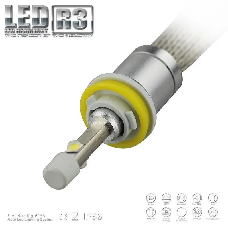 Светодиодный чип Cree xhp50 R3 H7 H1 H4 H11 80 Вт Ampoules светодиодный CanBus Anti Erreur H8 9005 9006 H10 6000 К
