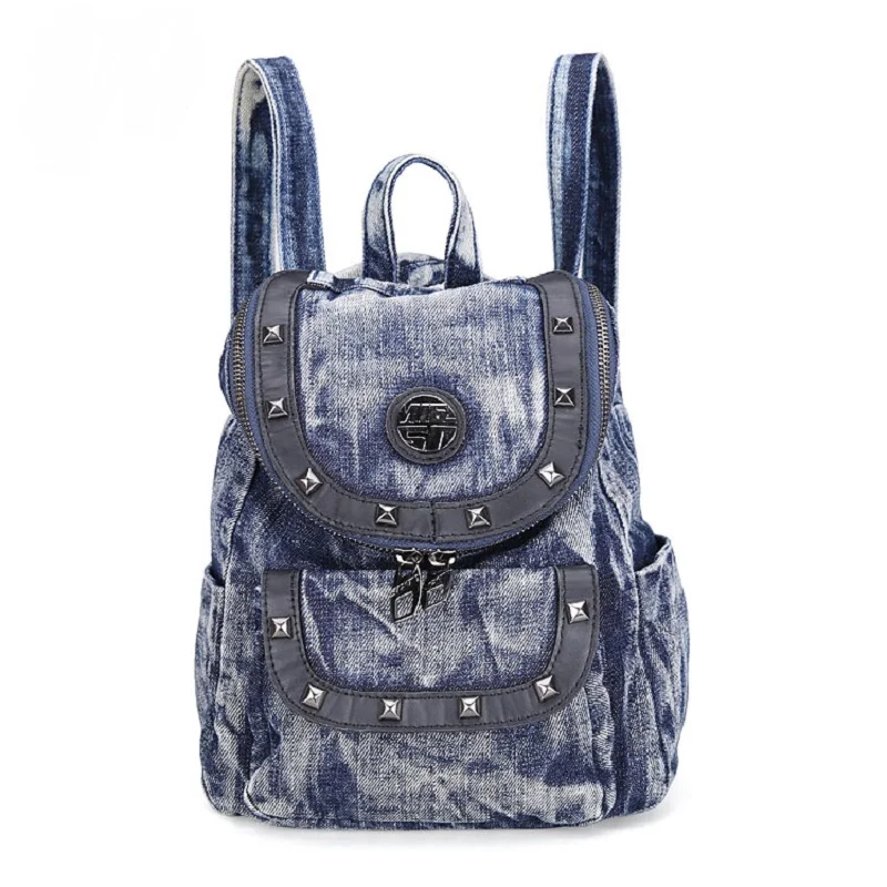 New Fashion Rivet Solid Small Messenger Backpacks DayPacks school Bags