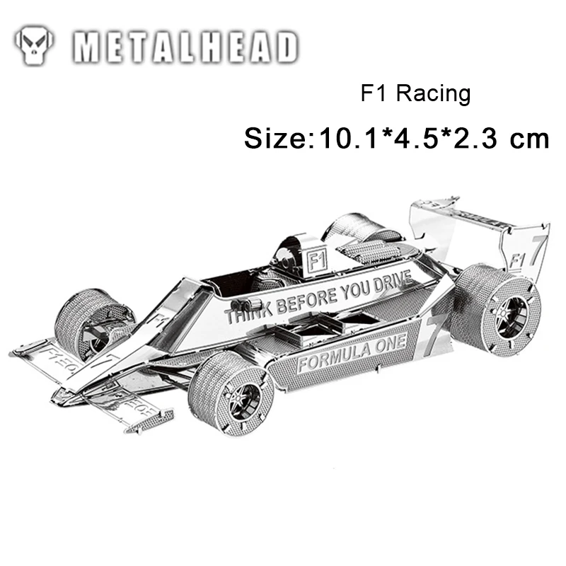 

3D Metal Puzzles Toys for F1 Racing Kids Adult Manual Assembly Model Kits Jigsaw DIY New Year Gift Educational Toys