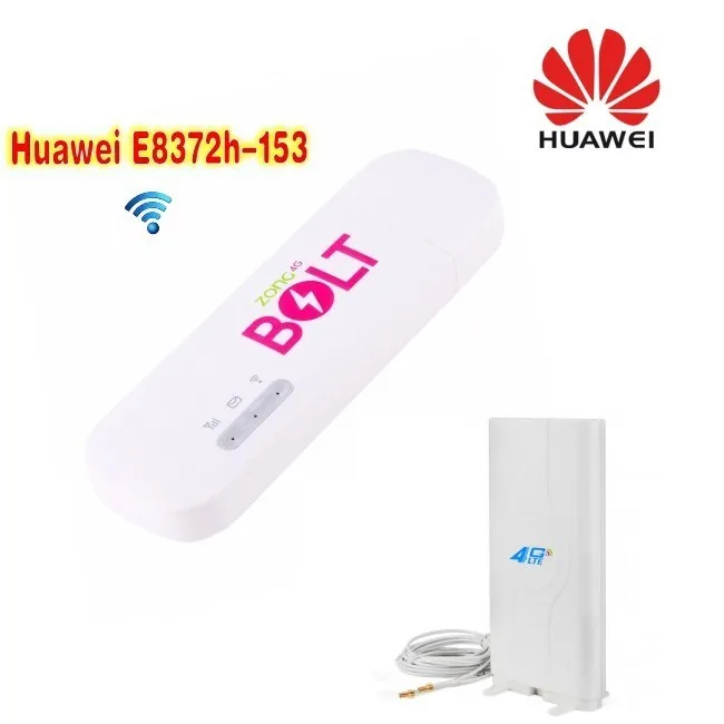 Разблокированный Huawei E8372 с антенной Wingle LTE Универсальный 4G USB модем автомобильный