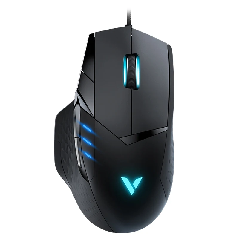 Jogo do Rato Rapoo Optical Wired Gaming Mouse 6200 Dpi Botões Programáveis 10 Computador Gamer 16 m Cor Mágica Rgb Luz ir - Imagem 2
