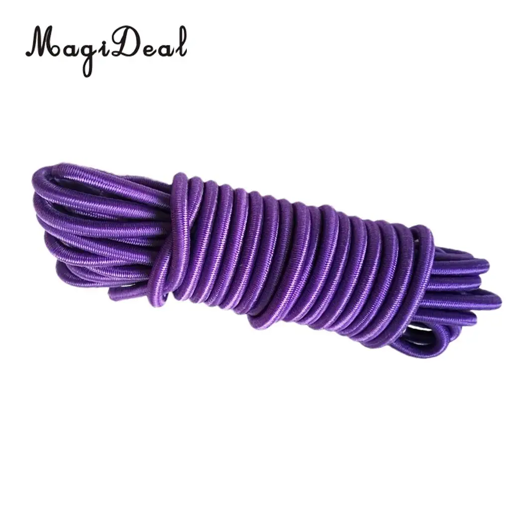 MagiDeal 4mm x 5m Strong Elastic Round Bungee Rope Shock Cord Tie Down Marine Boat Trailer Kayak Surfboard Roof Rack
