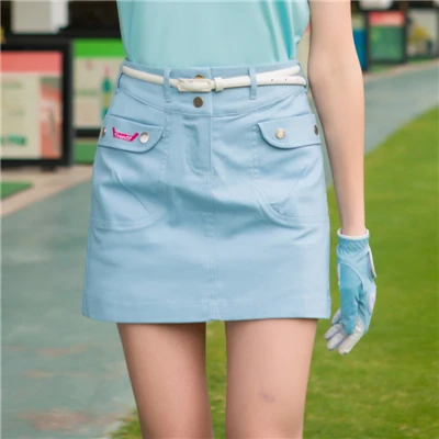 Женская одежда для гольфа, Женская юбка для гольфа, прочная спортивная короткая юбка с карманом против морщин, платье для гольфа, размер XS-XL, D0673 - Цвет: Синий