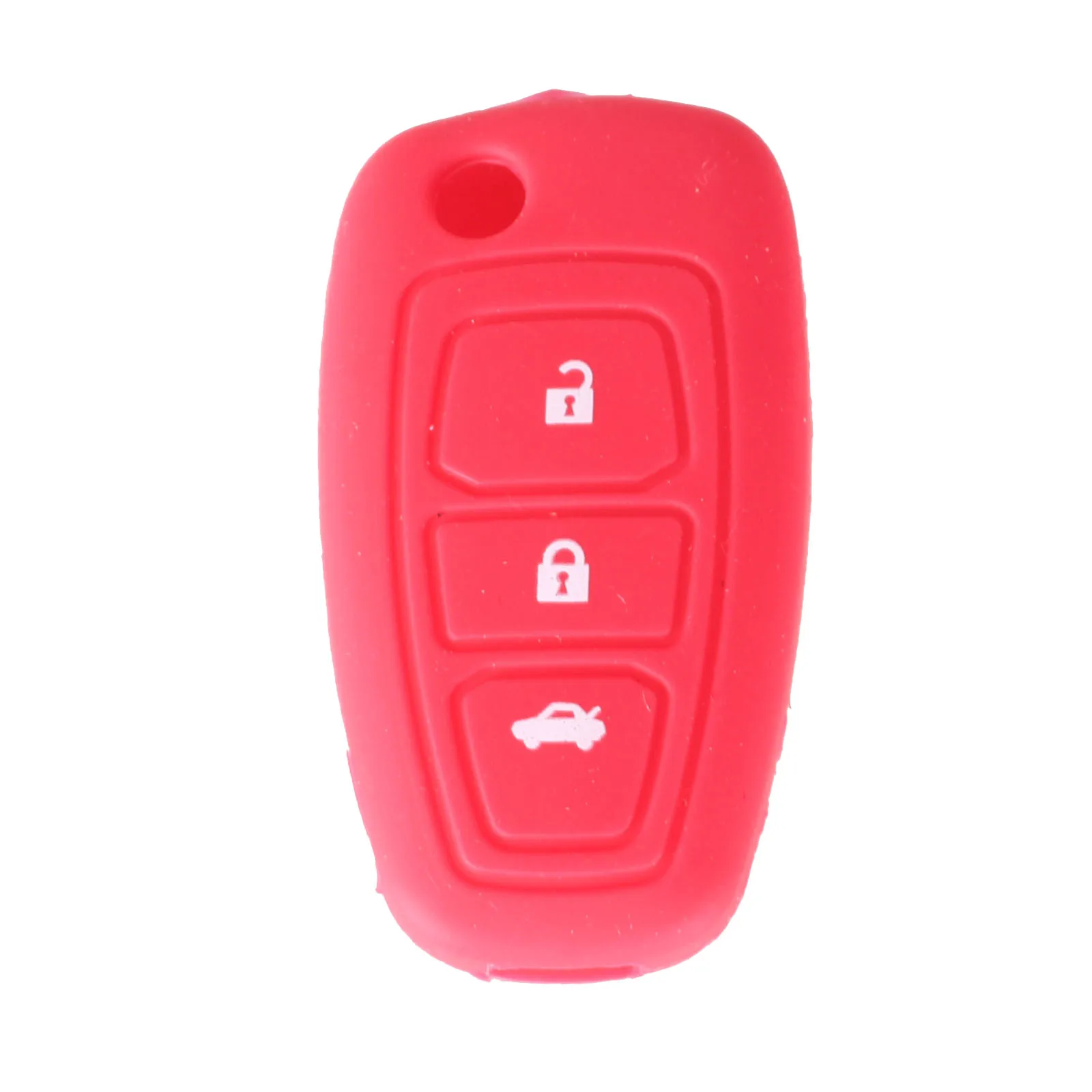 Силиконовый чехол KEYYOU с 3 кнопками для Ford Fiesta Focus Ranger Mondeo Kuga Escape Ecosport автомобильный