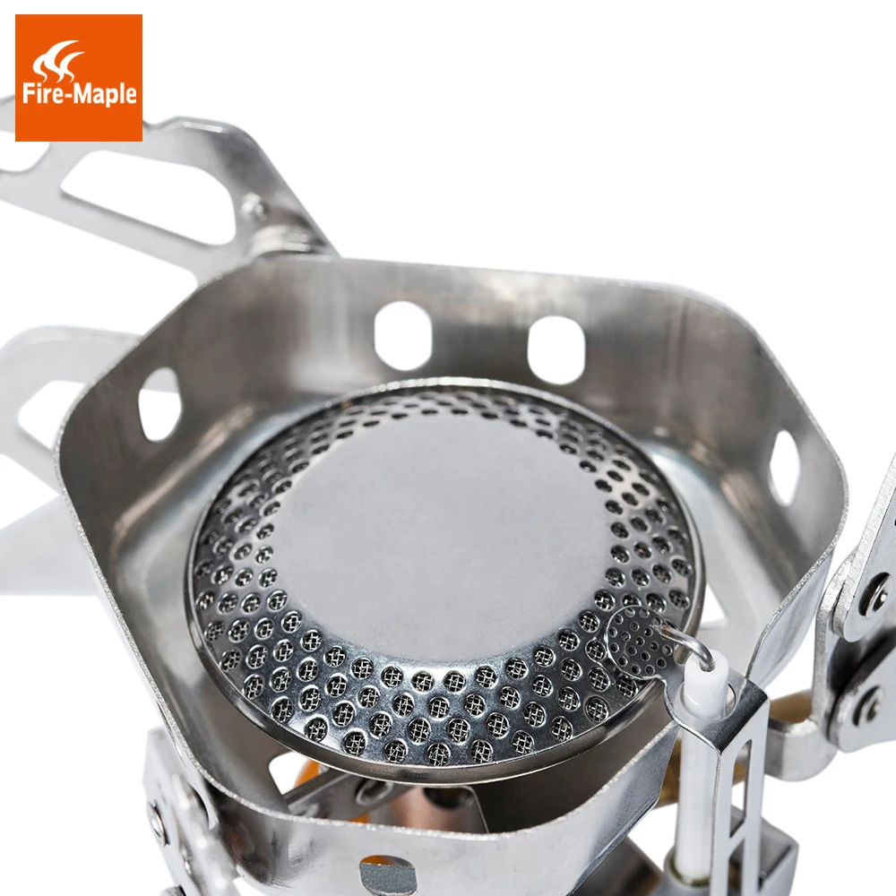 Windproof Gas Burner Stove with Ignition Device for Outdoor Camping and Hiking, 3240W Lightweight Design