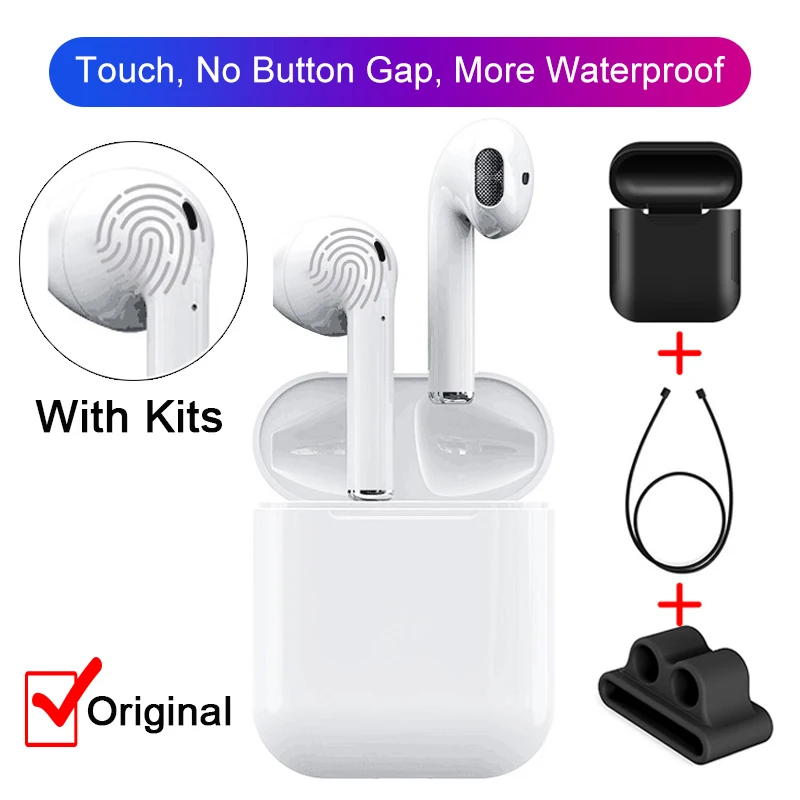 

i12 TWS Mini Air pods Bluetooth 5.0 Earphone with case kits Sports Sweatproof Stereo Headset True Wireless Touch Earbuds Ear pod