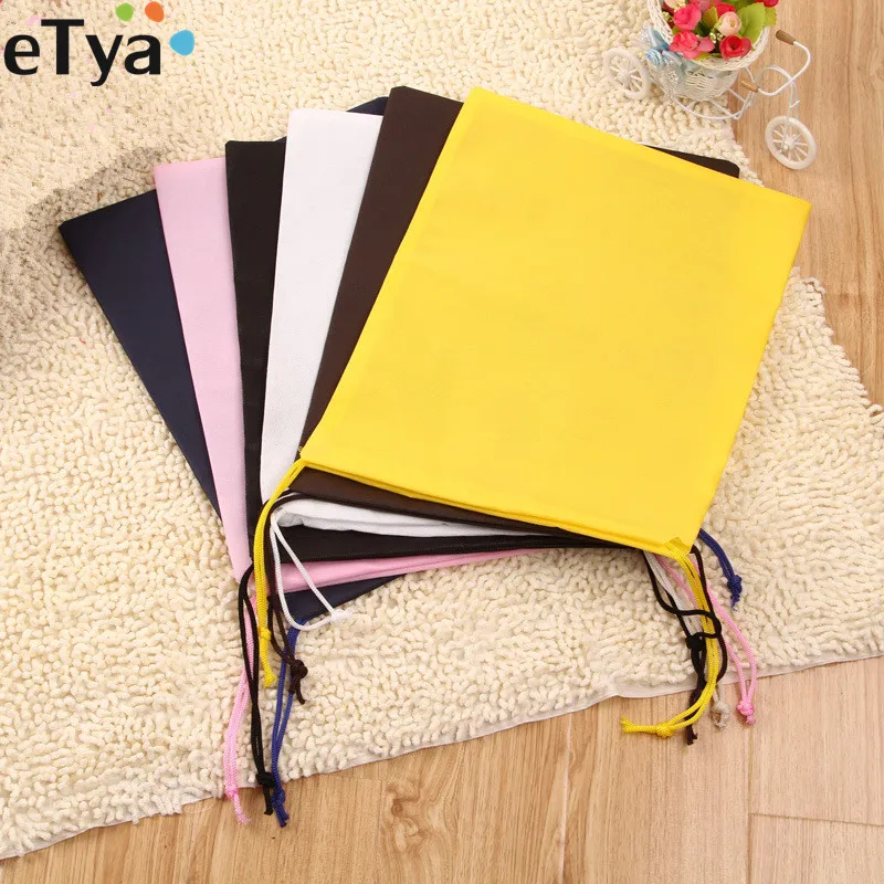 

eTya Women Men Travel Non-Woven Fabric Shoes Bag Portable large Drawstring Luggage Packing Organizer Bag Travel Accessories