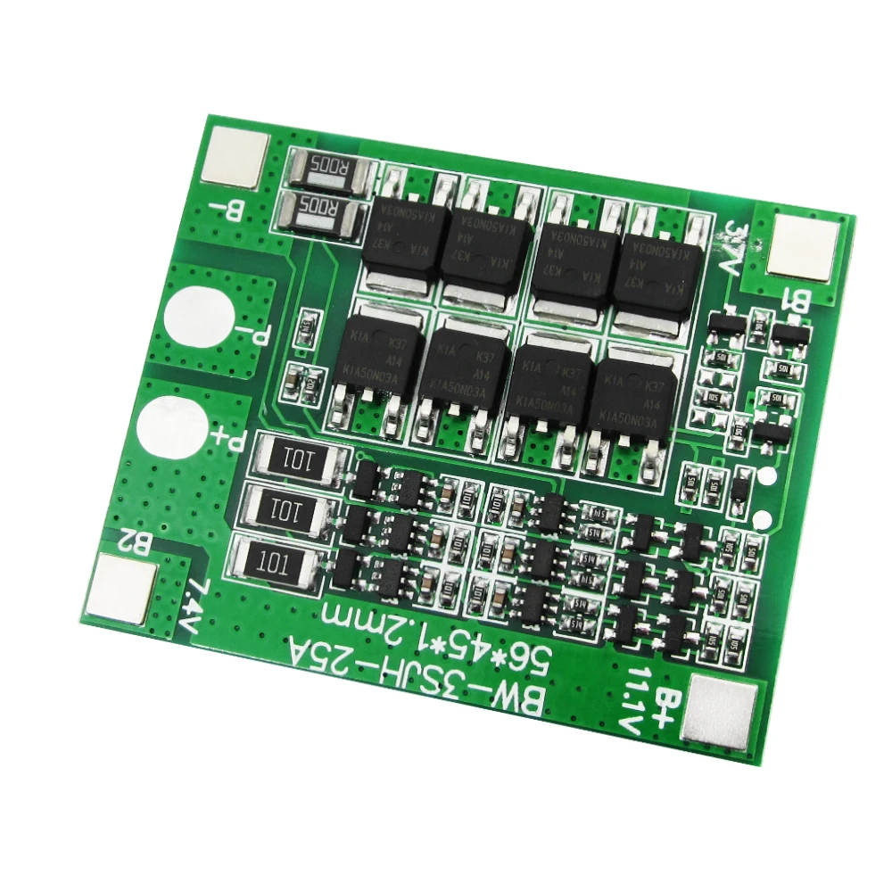 

5 pcs 3S 25A Li-ion Lithium 18650 BMS PCM Battery Protection Board with Balance for li-ion lipo Battery Cell