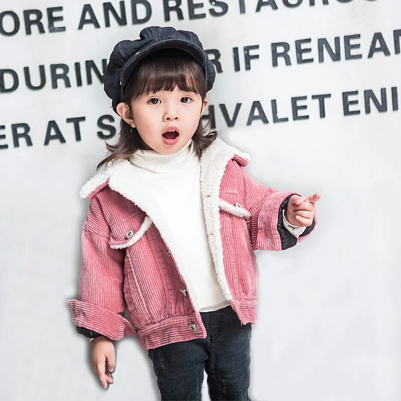  2018 New Stylish and fashion design Toddler Kids Baby Girls Boys Winter Clothes Corduroy Coat Jacke
