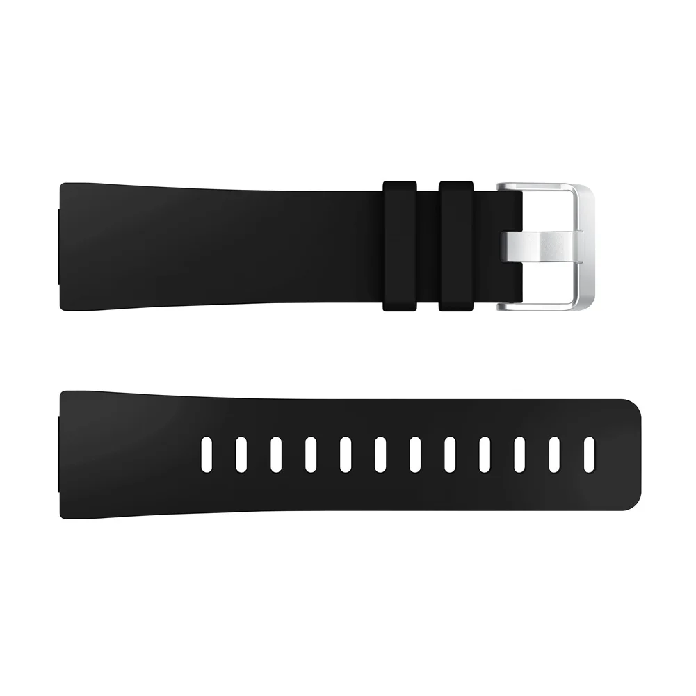 Ремешок для часов Fitbit Versa Smart Watch сменный Браслет для часов силиконовый ремешок застежка для Fitbit Versa умный Браслет - Цвет: Black