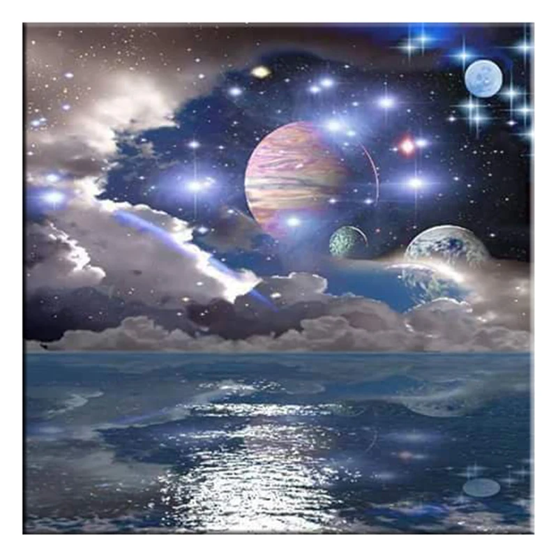 

KEXINZU Full Square/Round Drill 5D DIY Diamond Painting "Space planet" 3D Embroidery Cross Stitch Mosaic Home Decor