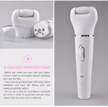 5 in 1 washable Electric Foot Care Tool feet dead skin remover Pedicure Callus dead Skin Removal feet callus removal Care tool