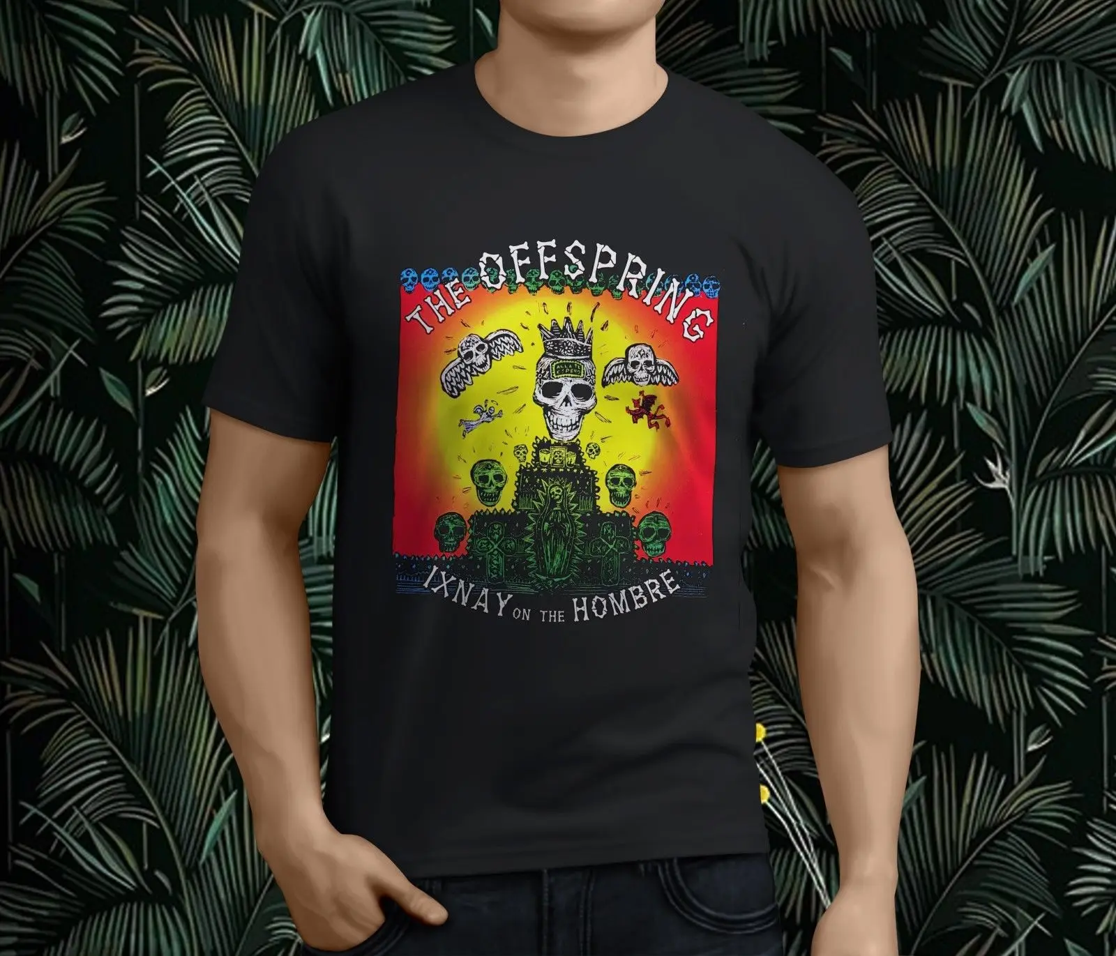 THE OFFSPRING BAND T-SHIRT BLACK MUSIC ROCK SIZES COTTON PUNK ROCK IXNAY