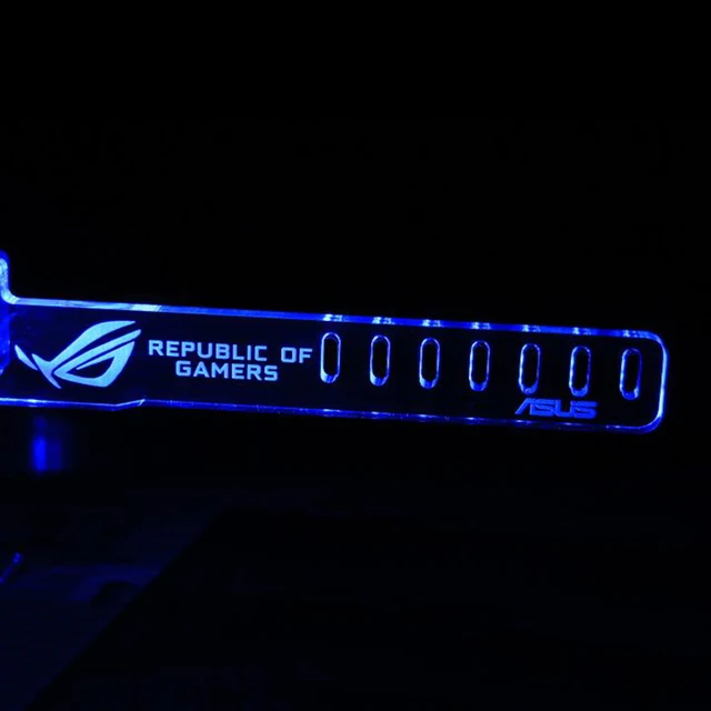 Modest Blue For REPUBLIC OF GAMERB HIS LED Luminous Computer Main Box Graphics Cards Custom Support Frame Display Card Components Jack Modest Blue For REPUBLIC OF GAMERB HIS LED Luminous Computer Main Box Graphics Cards Custom Support Frame Display Card Components Jack