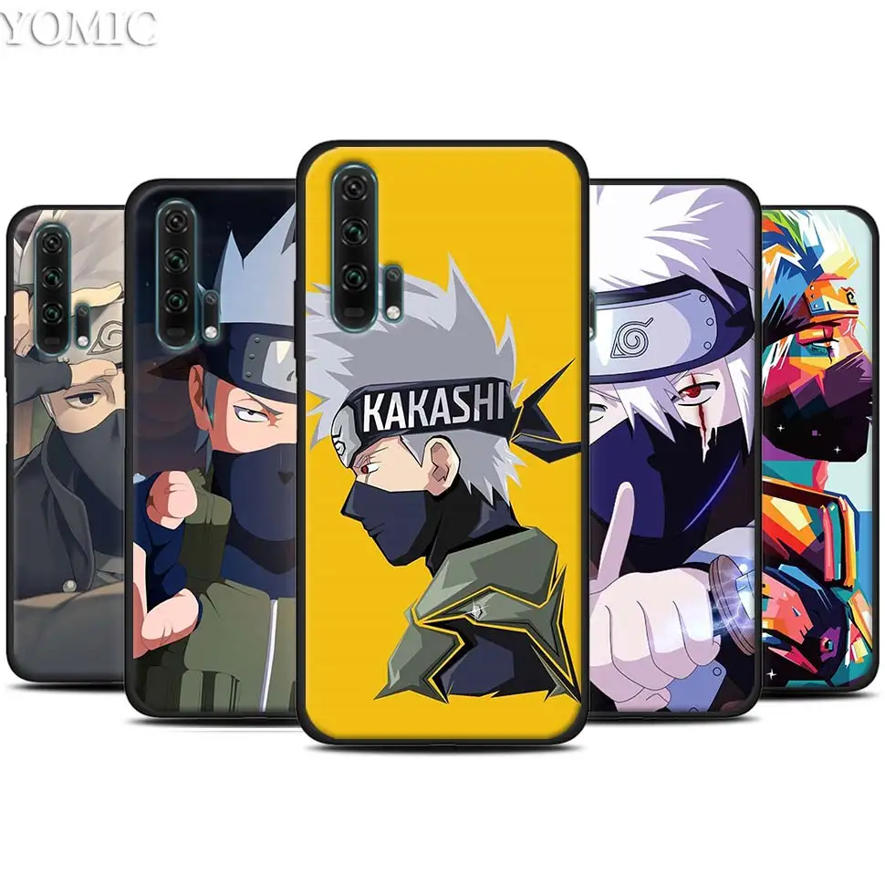 

Naruto Kakash Anime Black Silicone Case for Huawei Honor 20 Pro 10 20 Lite 20i V20 8X 8C 8A 8S Play Enjoy 9e 9s Case