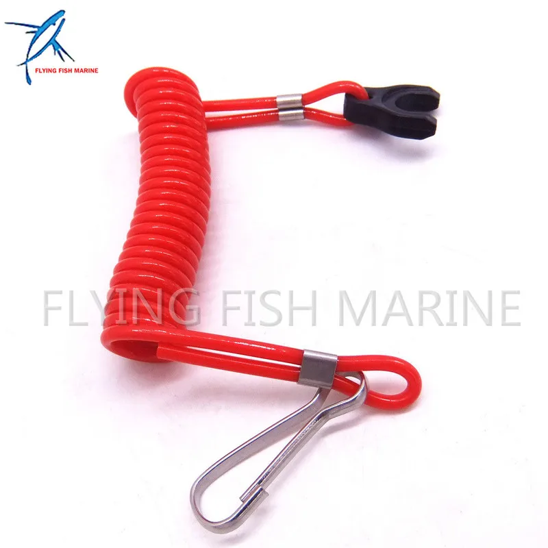 

353068210 353-06821-0 353068210M Kill Stop Switch Safety Lanyard Cord For Tohatsu Nissan Outboard Motor