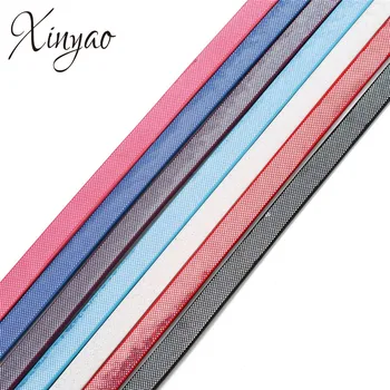 

XINYAO 2.2mm Thick Shiny Braided PU Leather Cords 10mm Width Flat String Rope For Necklace Jewelry Making Cordon Pour Bijoux