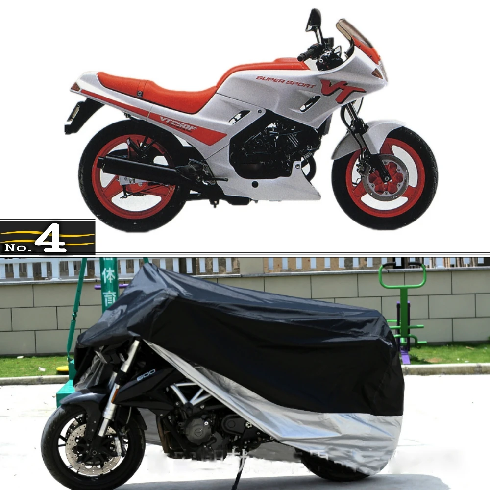 

Чехол для мотоцикла Honda VT250F, водонепроницаемый, UV / Sun/Dust/чехол для защиты от дождя, изготовлен из полиэфирной тафты