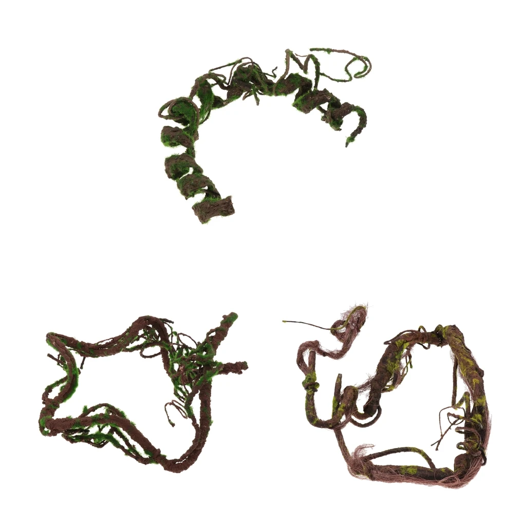Bendable and Twistable Repitals Climbing Jungle Vine Natural Habitat Decor for Lizard Geckos