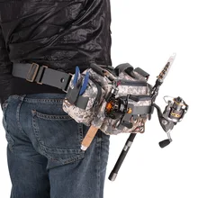 Trulinoya сумка для рыбалки 32*17*17 см Оксфорд 2 слоя уличная многофункциональная катушка приманка на талии наплечный чехол Рыболовная Снасть сумка для хранения