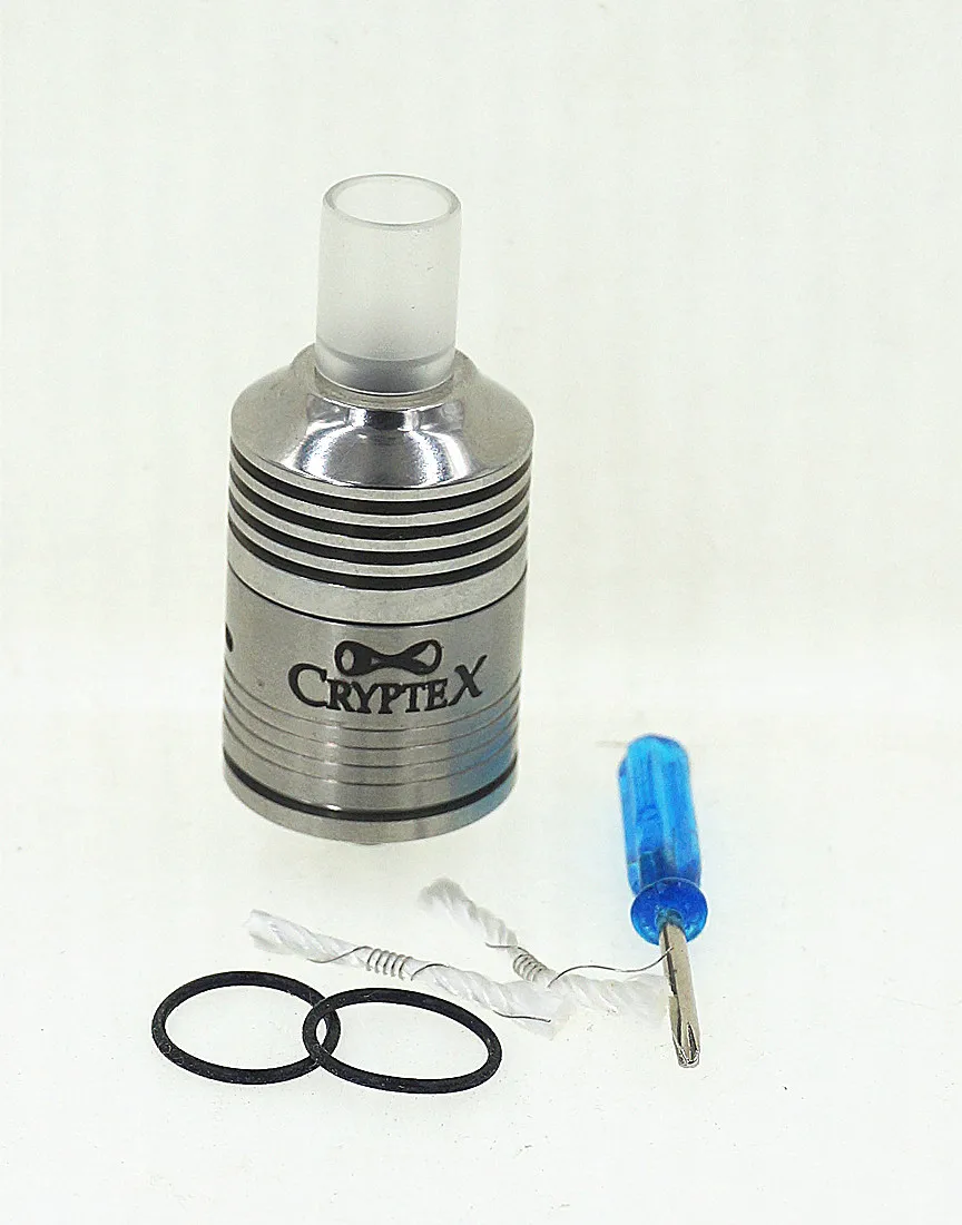 

Cryptex RDA Rebuildable Dripper Dripping Atomizer Tank RDA Support Adjustable Air Flow 510 Thread
