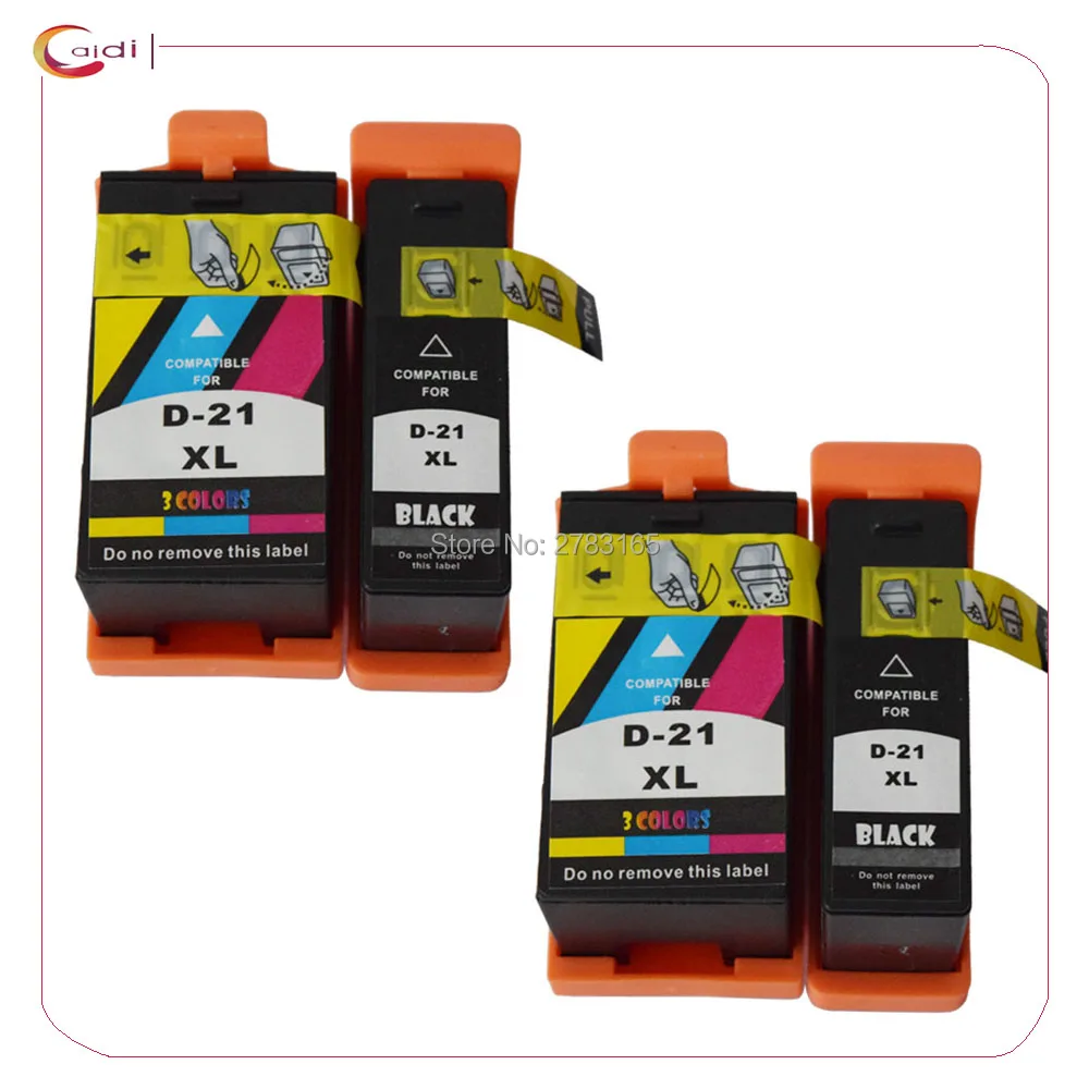 4 pack Compatible for DELL 21 INK Cartridges Replacemnt DELL 22 23 24