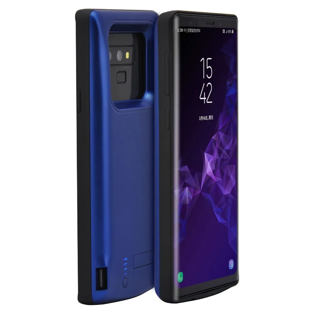Внешний аккумулятор для samsung Galaxy Note 9, чехол для зарядного устройства, чехол для аккумулятора 5000 мА/ч, чехол для аккумулятора с кронштейном
