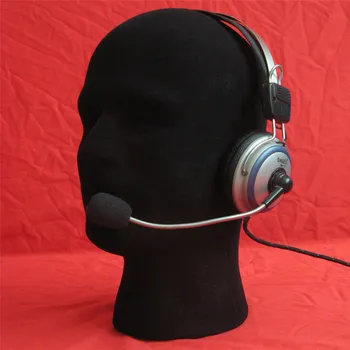 

2017 Male Styrofoam Foam Flocking Head Model Wig Glasses Display Stand Black