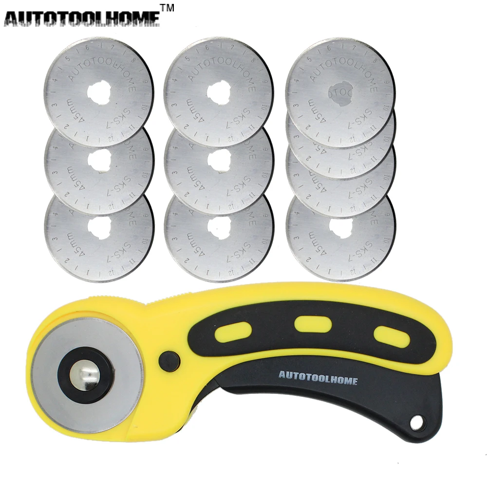 NEW 45mm Rotary Cutter Set with 10PCS Blades for Olfa for Dafa Fiskars
