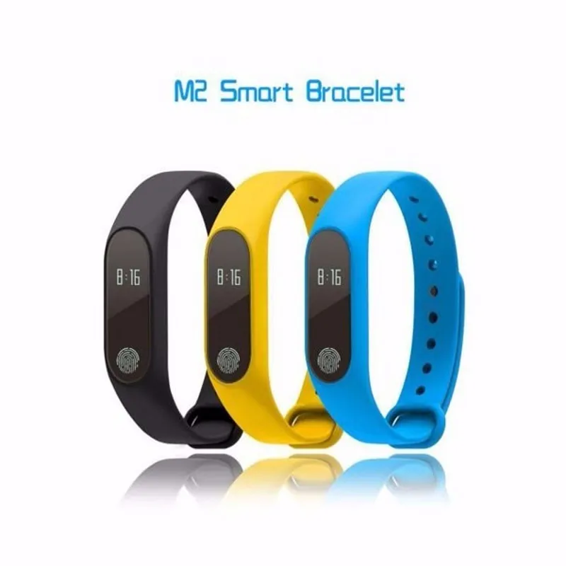 IP67 Intelligent M2 Smart Wristbands Smart Watch Fitness Sport Bracelet Waterproof Call Reminder for Android IOS