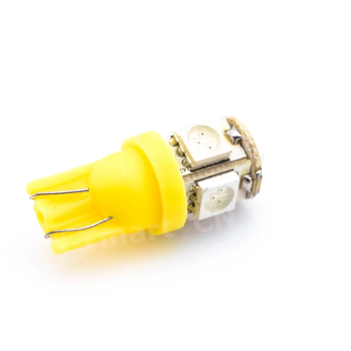 Большая Акция T10 W5W 168 194 Янтарный 5050 SMD 5 СВЕТОДИОДНЫЙ Автомобильный боковой