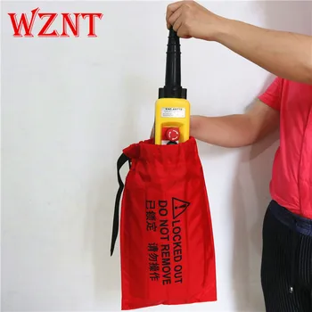 

NT-LB11 Lockout Cinch Bags Oversized Plug and hoist control covers ,SAFETY LOCKOUT BAG